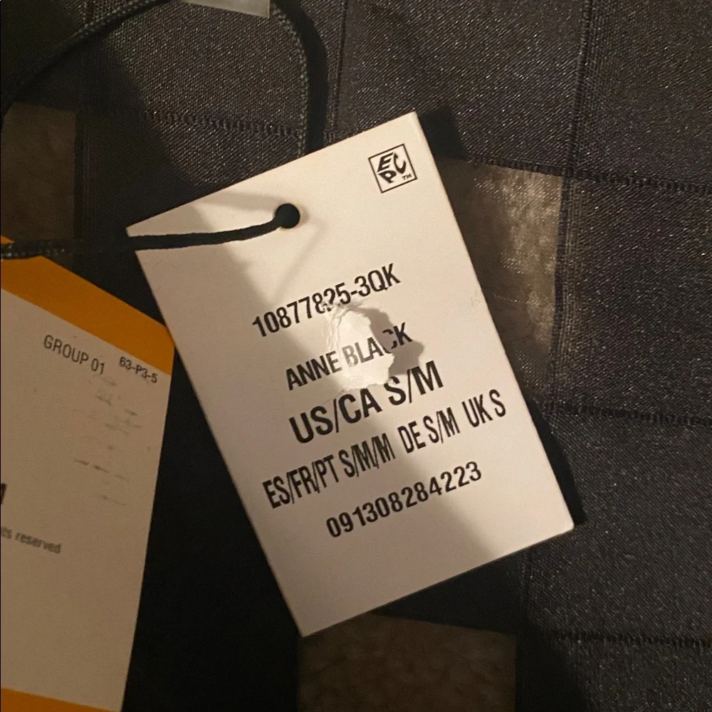 Anne Klein NWT size small/med black open front semi sheer jacket - Picture 7 of 9